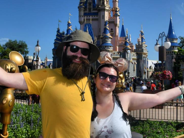 Guest Photo from Mollie Cahill: Guests in front of Cinderella Castle at Magic Kingdom